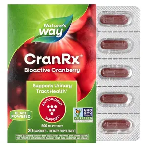 Nature's Way CranRx®, Bioactive Cranberry, 500 mg, 30 Capsules