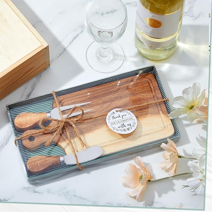1/2 Set Valentine Mini Charcuterie Board Baby Shower Prize Heart Shaped Cutting Board with Knife Fork Thank You Gift for Couple Teacher Guest,Wedding Party Bridal Shower Favors Supplied,Anniversary Birthday Holiday Gifts