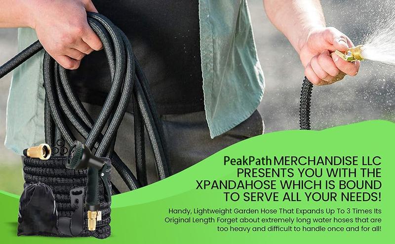 Expandable Garden Hose,Heavy Duty Superior Strength,4 -Layer durable collapsible Latex Core,Extra Strong Brass Connectors ,lightweight flexible water hose Expandable Garden Hose,Heavy Duty Superior Strength,4 -Layer durable collapsible Latex Core,Extra Strong Brass Connectors ,lightweight flexible water hose