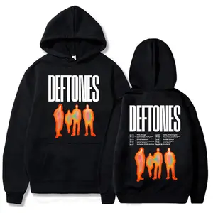 Deftones 2025 Tour Two-Sided Graphic Sweatshirt, Deftones Ropa Hombre Sudaderas Tour Music 2-Sided Pullover Hoodie for Men & Women