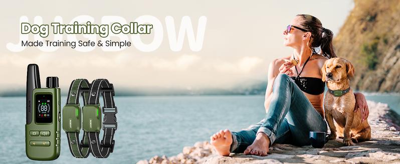 Jugbow Dog Collar 2 Dogs 4200FT Dog Training Collar with Remote, IPX7 Waterproof E Collar for Dogs Training Outdoor Rechargeable Collars for Dogs (10-120lbs) Jugbow Dog Collar 2 Dogs 4200FT Dog Training Collar with Remote, IPX7 Waterproof E Collar for Dogs Training Outdoor Rechargeable Collars for Dogs (10-120lbs)