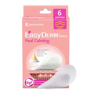 [EasyDerm] Medically Proven Pimple Patches | Real Calming Patches K-beauty | 6 Count Gentle Pimple Acne Remover
