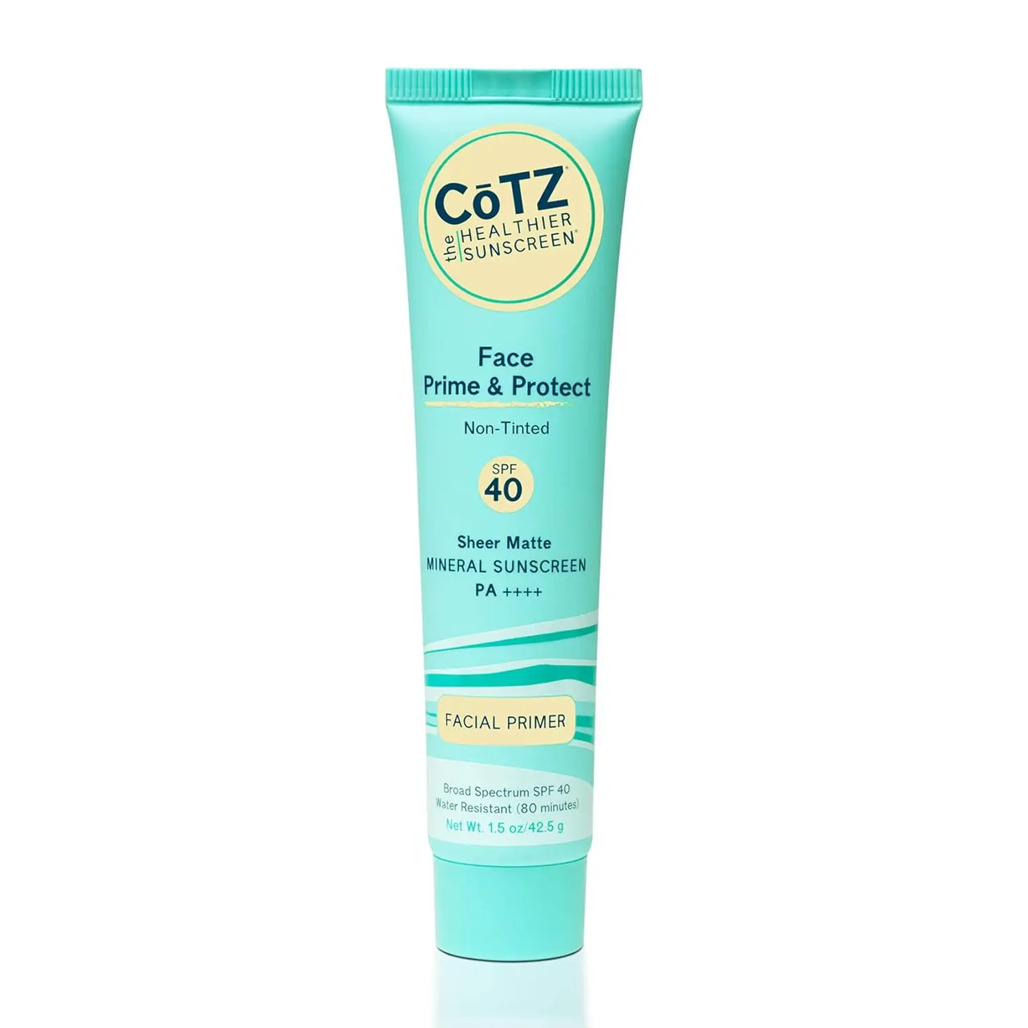 CoTZ Face Primer & Sunscreen, SPF 40 Hydrating Mineral Formula with Titanium for a Silky, Smooth Matte Finish - Gentle for Everyday Makeup & Radiant Skin, Hydrating Mineral Sunscreen, Facial