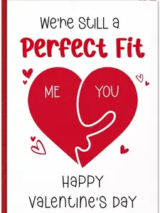 Valentines Day Card with Envelope - Funny Valentines Day Cards for Her Him Husband Wife Boyfriend Girlfriend Romantic Anniversary Birthday Gift for Women Men Couple