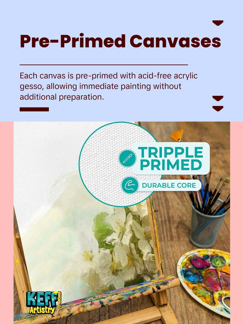 24 Multi Pro Pack Canvases For Painting