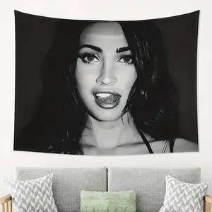 A black and white wall tapestry with a horizontal design, suitable for living rooms, bedrooms, offices, party decorations, birthday gifts, Valentine's Day gifts, suitable for various occasions, high-quality printed wall tapestry.