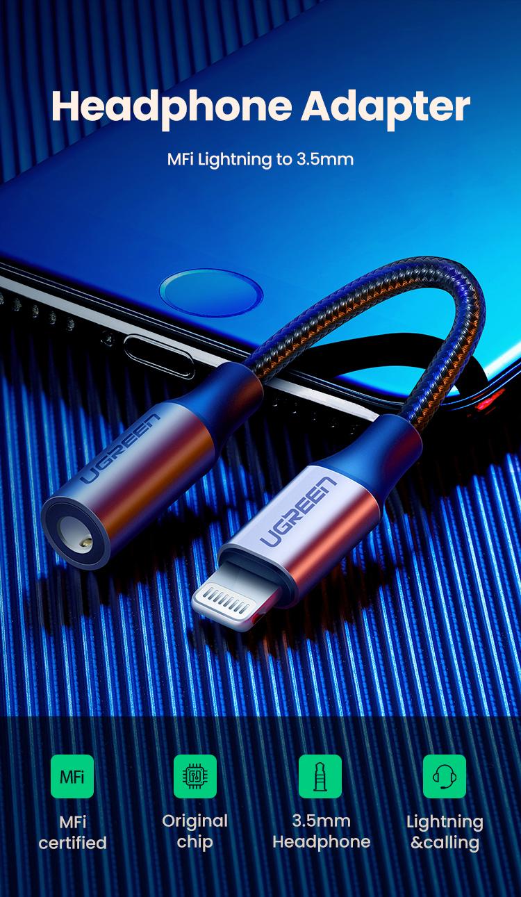 UGREEN USB C/Lightning to 3.5mm Audio Adapter Type C to Headphone Aux Jack Dongle HiFi DAC Cable Cord Compatible with iPhone 11-16 Pro Max, iPad, Galaxy S25 Ultra-Deals for you,Labor Day Sale，TikTokShopBlackFriday ,TikTokShopHolidayHaul