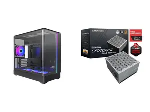 Computer Case PSU Combo -  Montech KING 15 PRO (B) Bundle with  Montech Century II 1200