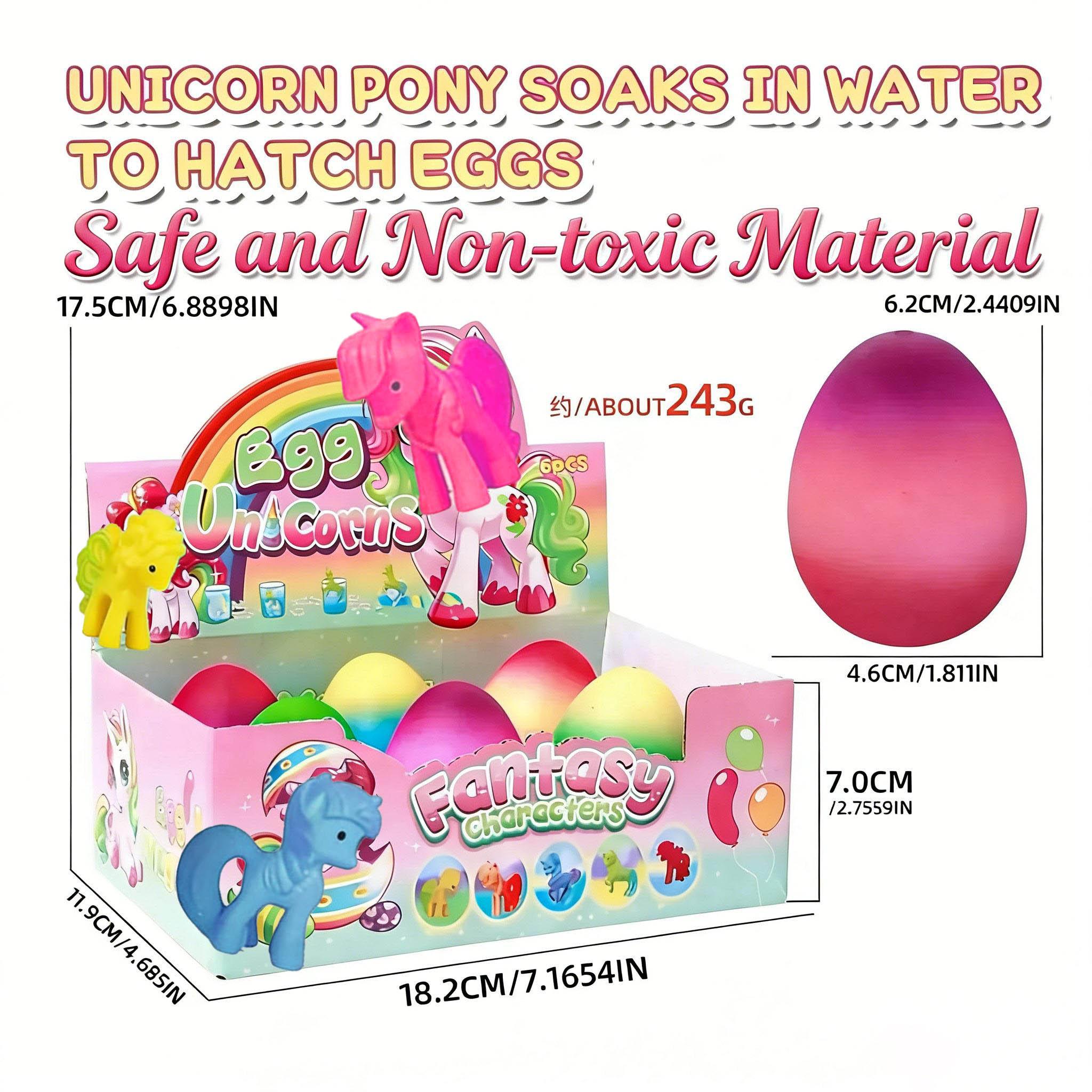 Easter Egg Hunt Surprise: Unicorn Hatching Eggs! These interactive toys grow 600% in water, offering engaging fun for kids. They're educational, perfect as fidget toys, and safe for children, a popular choice for Easter!