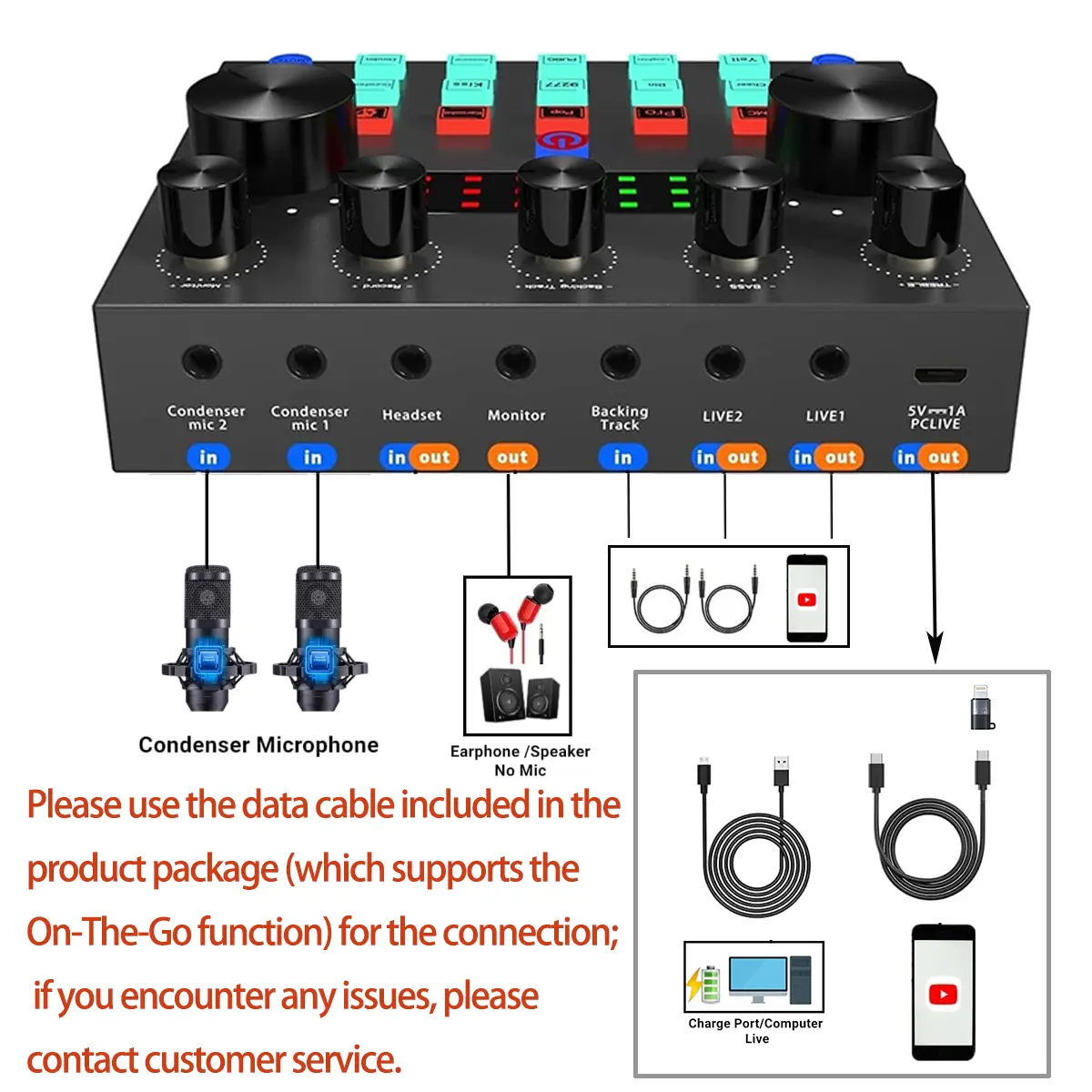 ZealSound V8S Content Creator Kit - USB Type-A Audio Interface