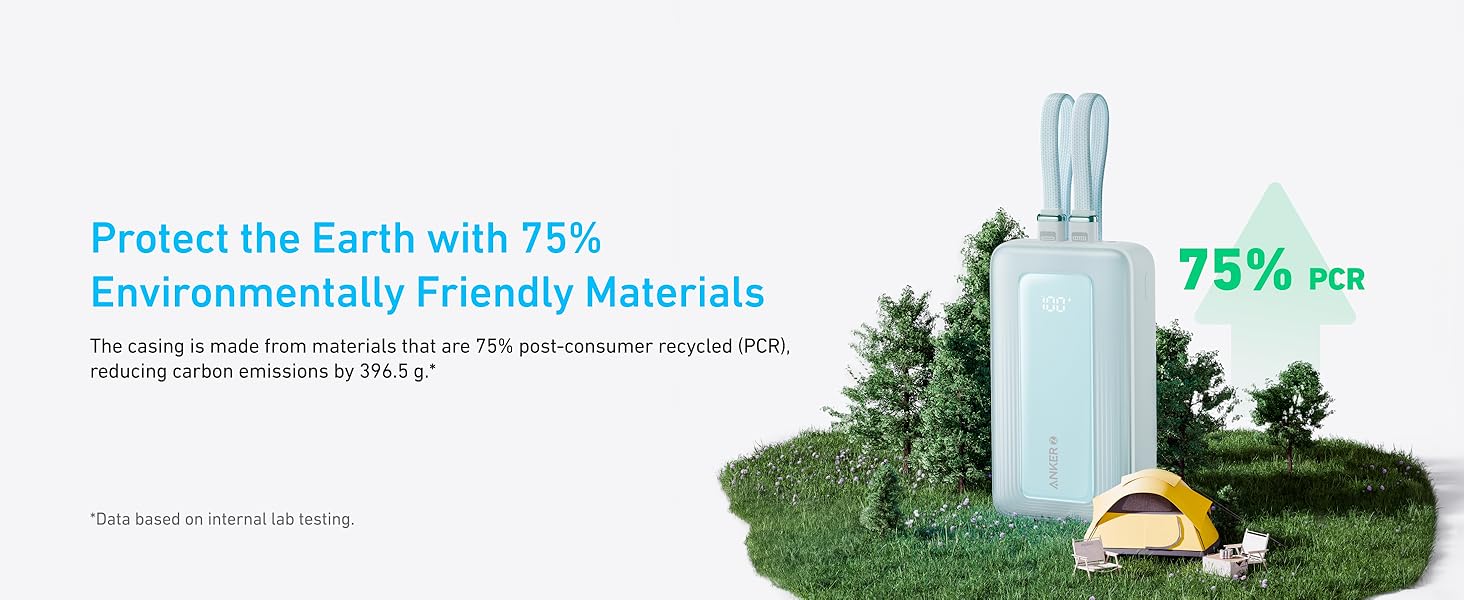 Anker Zolo Power Bank, 20,000mAh and  10,000mAh 30W Max Fast Charging with Built-In USB-C and MFi-Certified Lightning Cables, For iPhone 15 Series, MacBook, and More