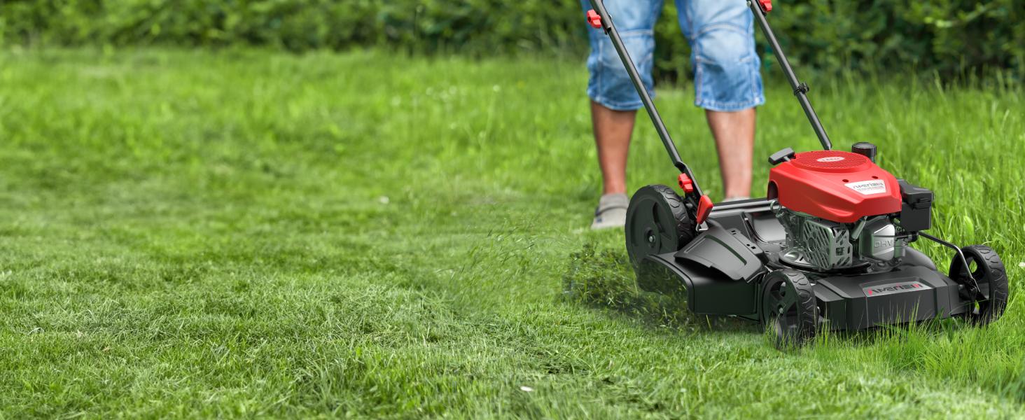 AMERISUN 21" Gas Push Lawn Mower, Rugged Steel Deck, 3-in-1 Versatile Mower, 144cc OHV Engine, 6-Level Height Adjustment, Large Grass Collector, Easy Maneuverability for Home & Garden(AV8621P1), reel mower, fly mower AMERISUN 21" Gas Push Lawn Mower, Rugged Steel Deck, 3-in-1 Versatile Mower, 144cc OHV Engine, 6-Level Height Adjustment, Large Grass Collector, Easy Maneuverability for Home & Garden(AV8621P1), reel mower, fly mower