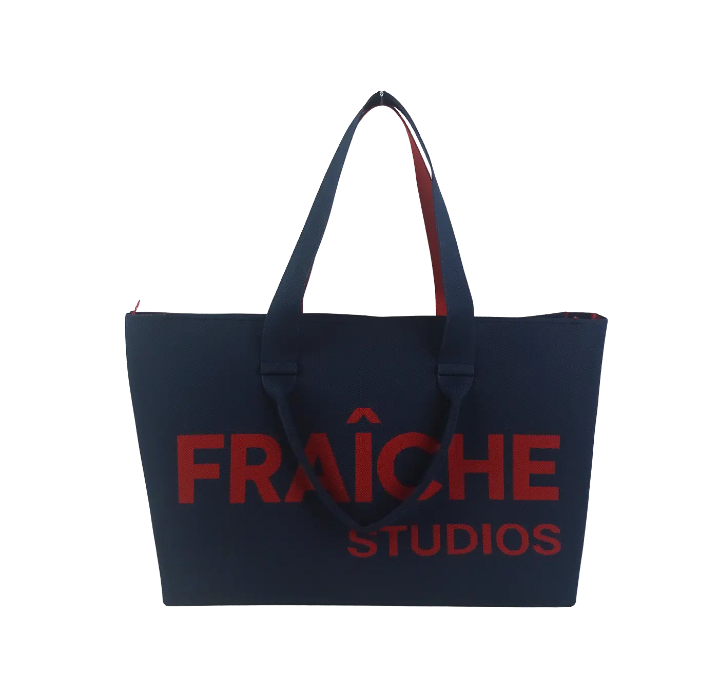 The Other Side Tote (RED + NAVY)