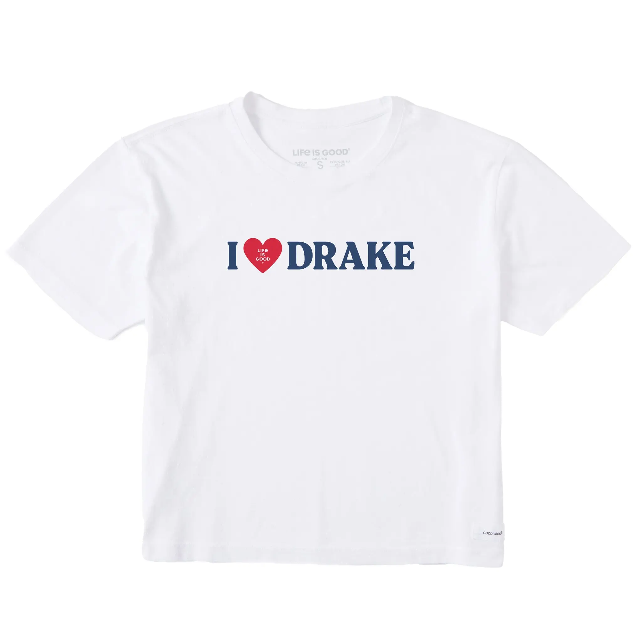 Women's I Love Drake Short Sleeve Crusher Boxy Tee