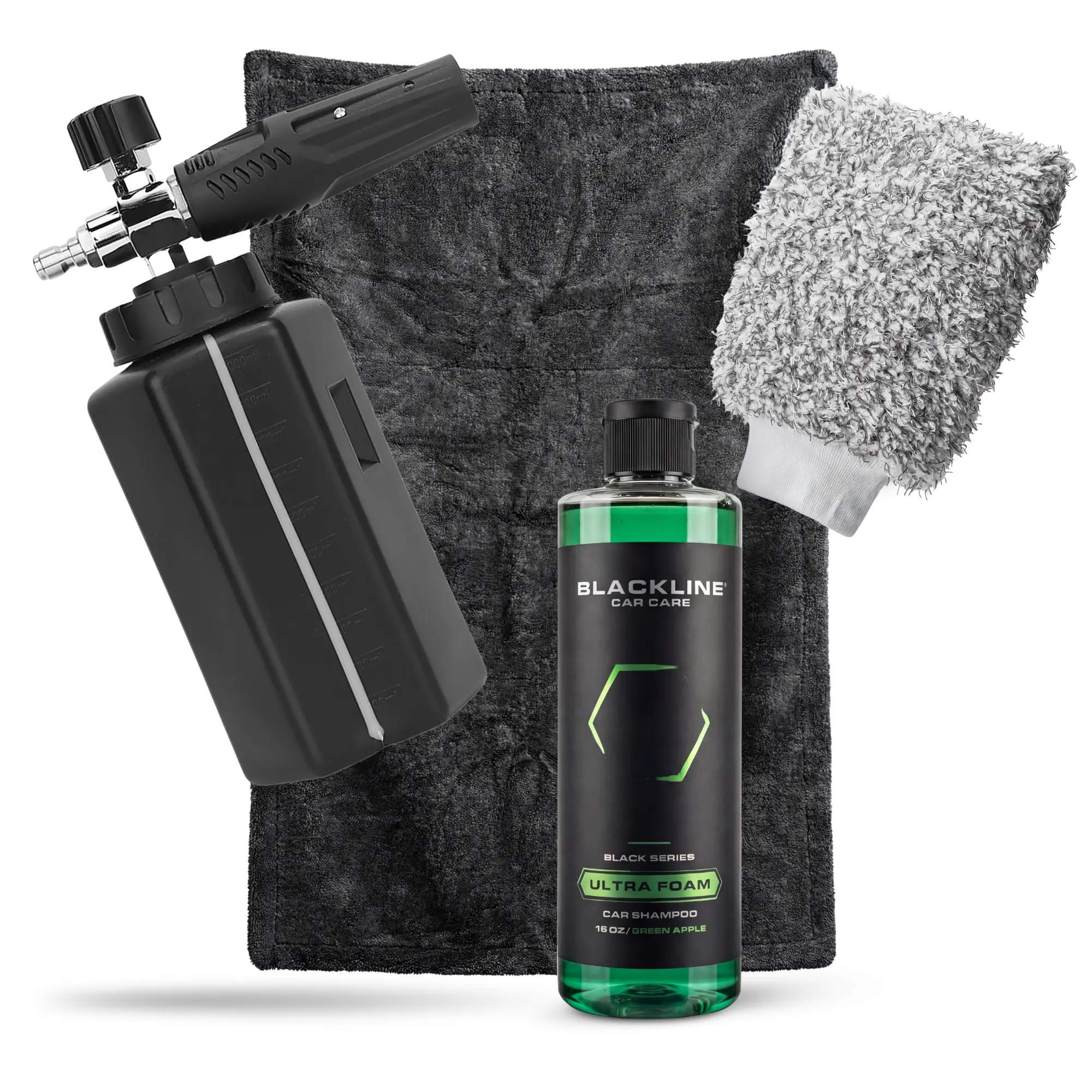 BLACKLINE Foam Cannon Pro Bundle – Max-Thickness Snow Foam Car Wash Kit, Scratch-Free Swirl-Free Washing, Pro-Grade Pressure Washer Foam Sprayer, Complete System & Full Experience Kits