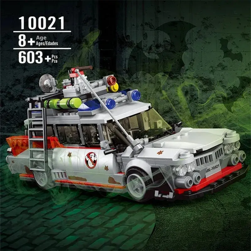 Compatible  Ghostbusters Stem Building Blocks Car Model Bricks for Kids Adults Toys Halloween Christmas Gifts Diy Building Model