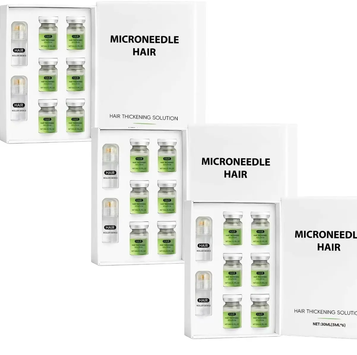 【3 Boxes】Micro-Needle Hair Regrowth Serum for Hair Loss Prevention and Growth Stimulation Root Enhancer with Haircare Daily liquid healthy Hair Growth Serum roll on hair treatment serum hair care shiny
