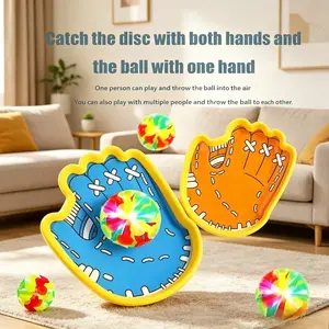 Light-Up Paddle Ball Catch Game Set with Glow Ball, 2 Paddles, Outdoor Summer Family Toy for Kids & Adults