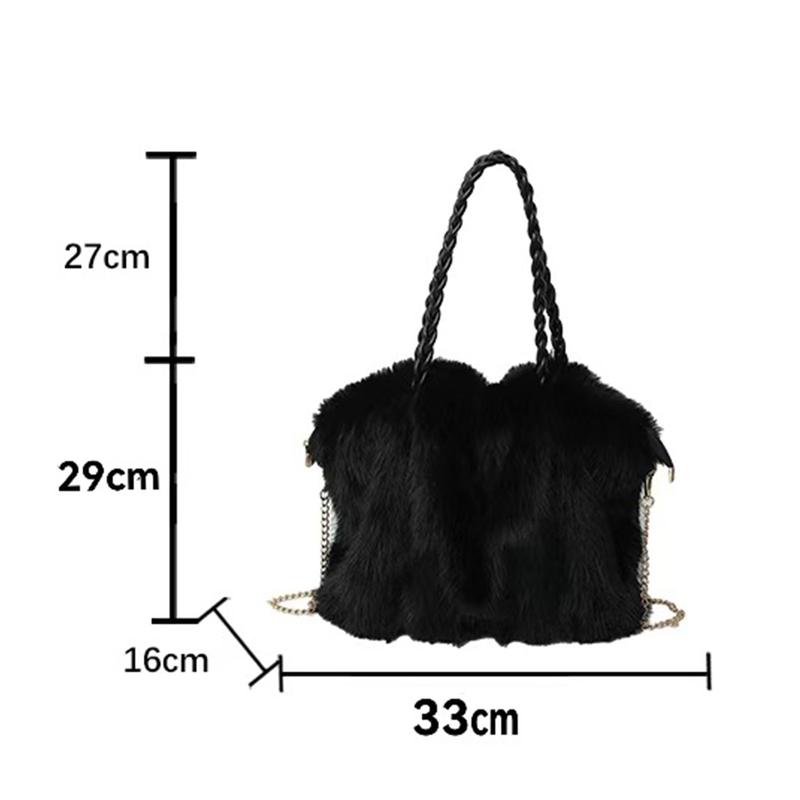 Gentle textured plush handbag, trendy and fashionable velvet tote bag, crossbody tote bag,casual and versatile shoulder bag,simple solid color niche design shoulder commuter bag, suitable for daily matching,commuting and other scenarios.