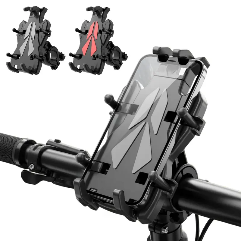 8-Claw Anti-Shake Motorcycle Phone Mount, 360° Rotatable Shockproof Bike Phone Holder, Stable Phone Mount Clip Screw Adjustable Version Universal Cell Phone Cradle Clamp for Bicycle Scooter ATV 0.6-1.3" Handlebar, Fits for 4.7-7.2 Inch Smartphones 8-Claw Anti-Shake Motorcycle Phone Mount, 360° Rotatable Shockproof Bike Phone Holder, Stable Phone Mount Clip Screw Adjustable Version Universal Cell Phone Cradle Clamp for Bicycle Scooter ATV 0.6-1.3" Handlebar, Fits for 4.7-7.2 Inch Smartphones