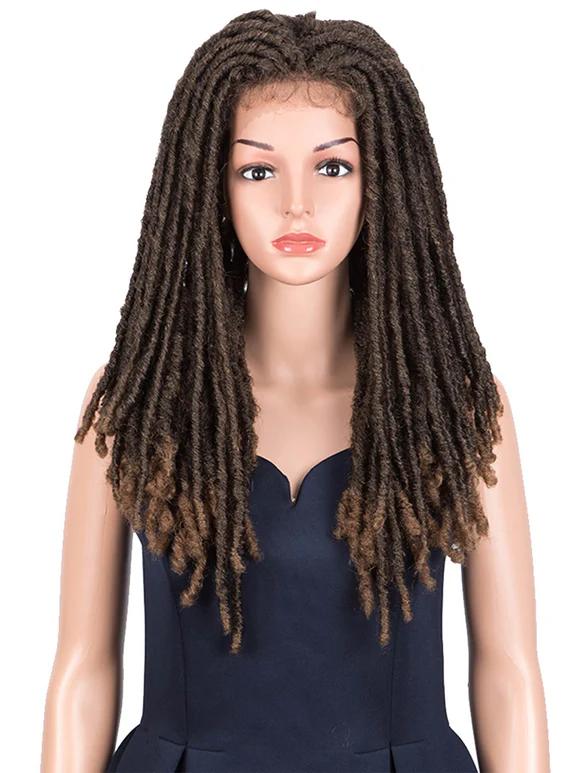 Noble 3×6 Lace 23 Inch DreadLock Wig Faux Locs Braids Synthetic Wig