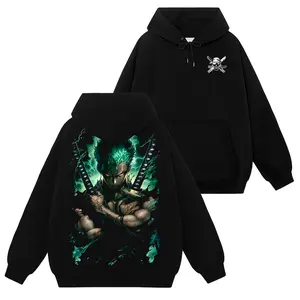 [Ace Shop] Roronoa Zoro King Of Hell - One Piece Op #73 Hoodie T-Shirt Sweatshirt Retro Vintage Unisex Graphic 90s Cotton, Gift For Wibu, Anime Manga Y2K Streetwear