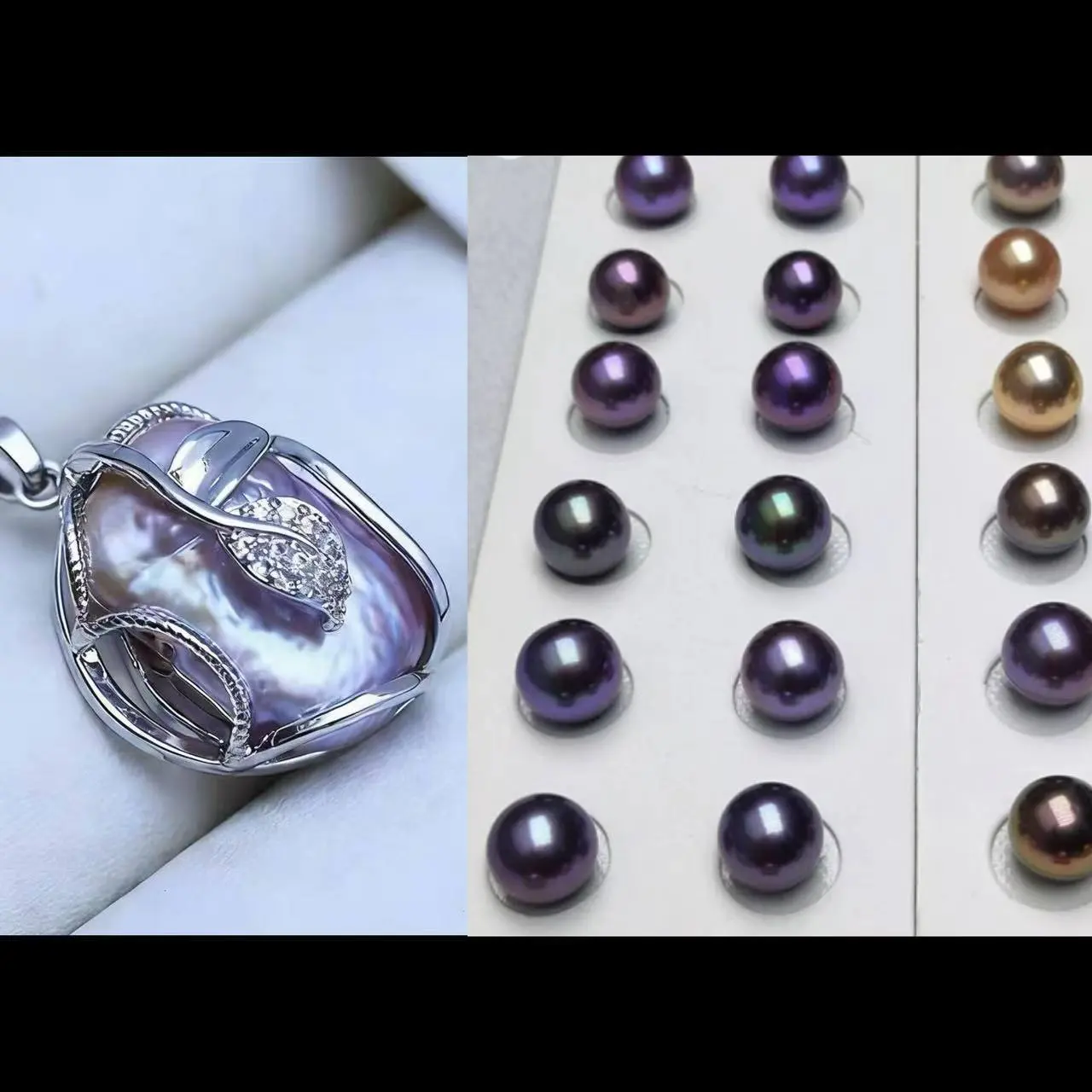 Pearl pendant+[live opening] Supreme Edison (14-19mm Top Tier Edison)