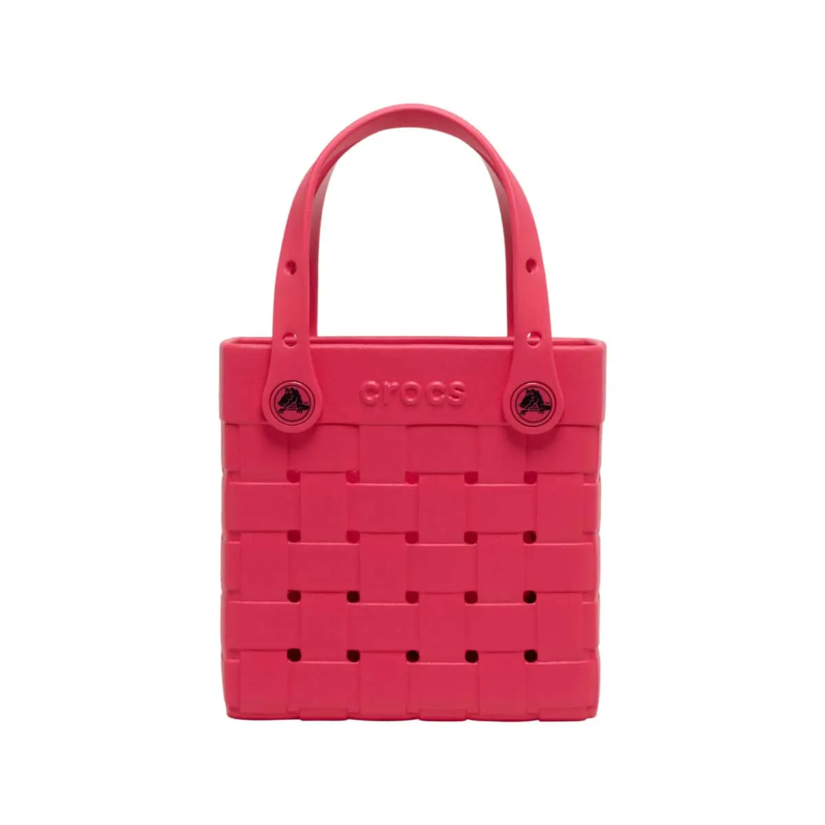 Crocs Classic Small Woven Tote Bag, Cute Shoulder Bag, Accessorize with Bag Charms and Jibbitz Charms