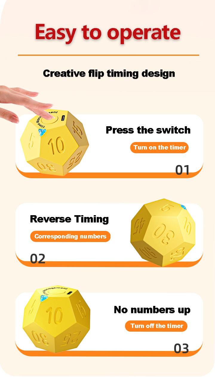 Flip Timer, Cube Timer, Multi Purpose Timers for time management, Self ...
