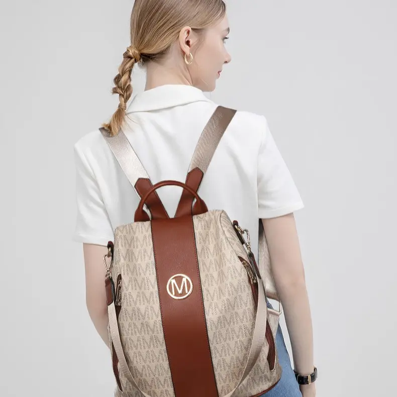 Anti-Theft Fashion Backpack Purse 3pcs Set Travel Shoulder Bag Amazon.com: Soperwillton Women Backpack Purse PU Leather  main image 4