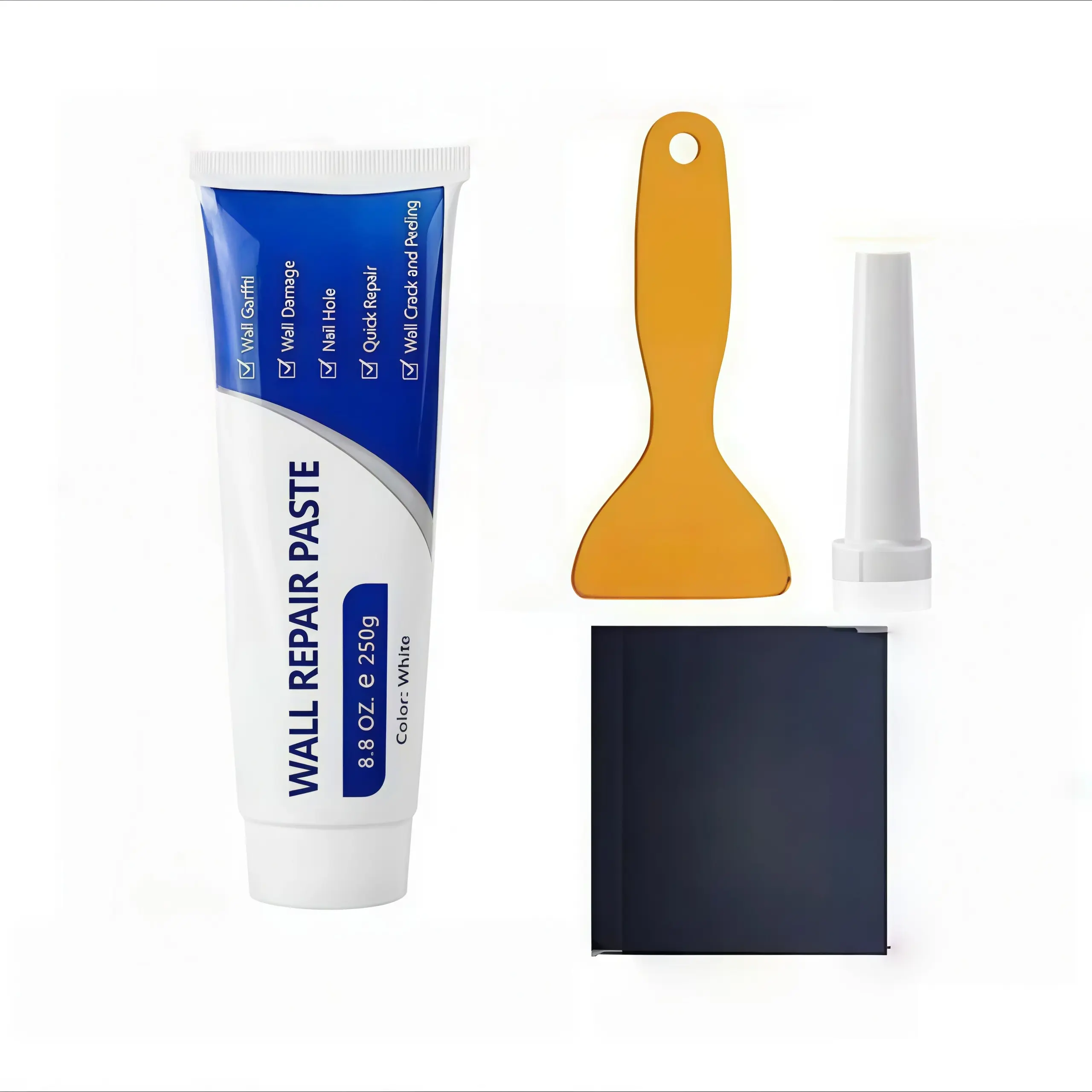Drywall Repair Kit, Wall Mending Agen, Wall Spackle Repair Kit with Scraper, Patch for Wall Hole Filler, White Spackle Wall Repair Paste, Plaster Dent