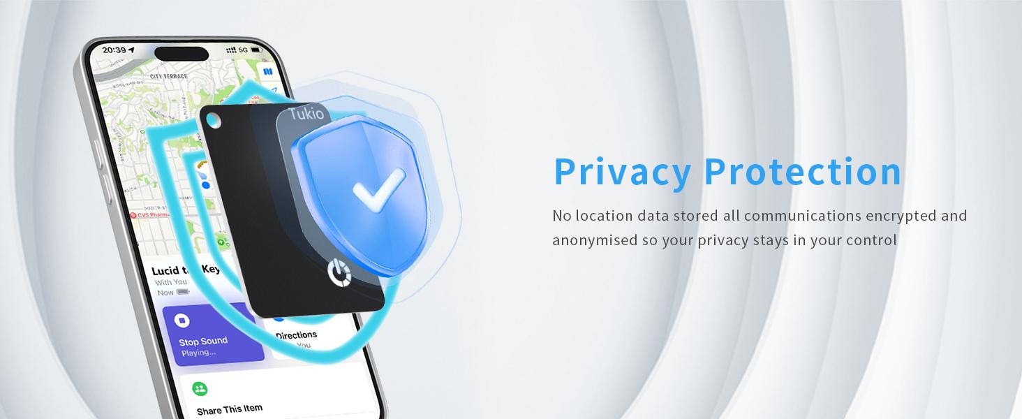 [Spring Deals] Tukio Wallet Tracker Card, Wireless Charging Wallet Locator, Smart Tracker for Wallet(iOS Only), Wireless Positioning Tracker, Luggage, Phone, Passport & Other Items Tracking