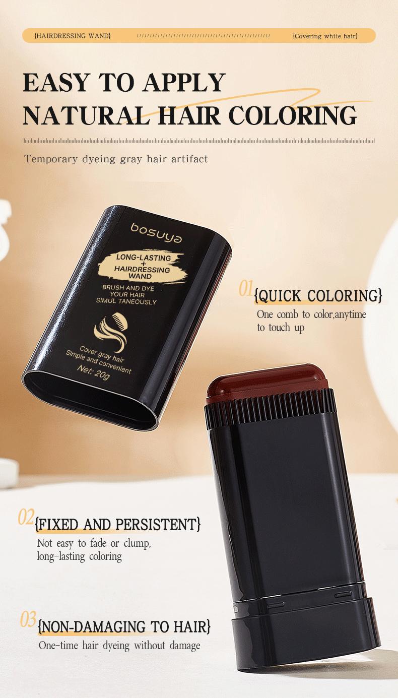 3-Color-Disposable Hair dye comb Easy to Color, Portable for Quick Touch.Ups, Covers Gray Hair, Resists Fading andClumping Natural Haircoloring Ombre Brown Blonde hair dye hair color black hair dye shampoo hair dye shampoo