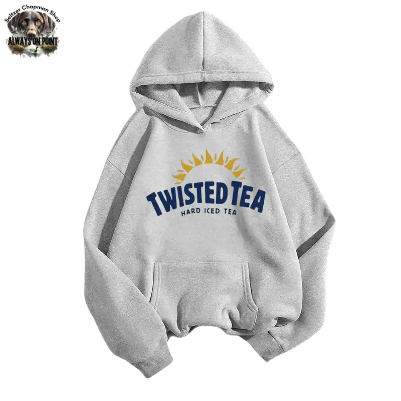 Team BDK Unisex Twisted Tea Graphic Hoodie, Fitted Cozy Pullover Sweatshirt in Cotton-Poly Blend with Long Sleeves for Casual Wear, Cotton-Poly Blend Feels Soft All Day, Pullover Hoodie, Graphic Print, Foldable, Avoid Ironing On Logo, Hooded Neck