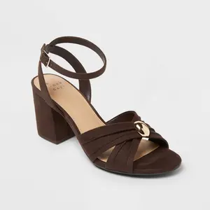 Women’s Bibi Strappy Peep Toe Heels – A New Day