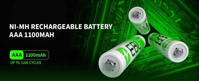 EBL AAA Ni-MH Rechargeable Batteries 1100mAh EBL AAA Ni-MH Rechargeable Batteries 1100mAh