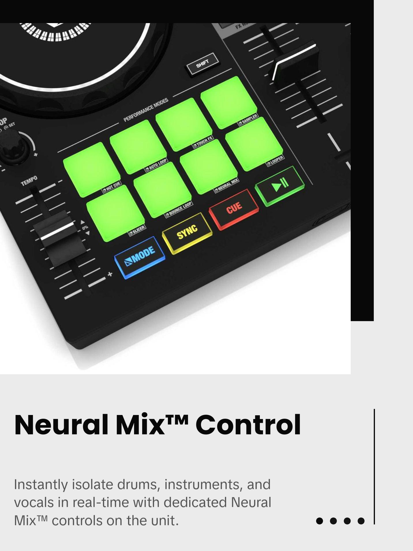 Reloop BUDDY Compact 2-Deck DJ performance controller for djay