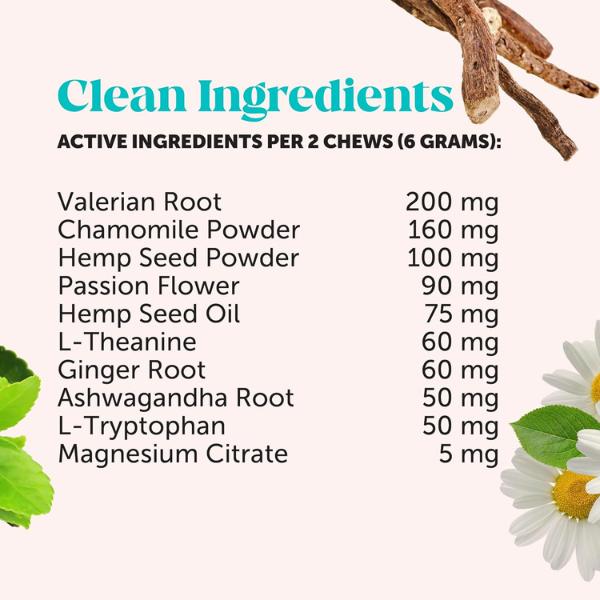 Pet Honesty Hemp Calming Chews for Dogs (Chicken Flavor)