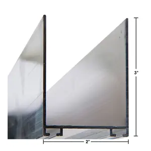 GarageDoorProject  |  Adjustable Garage Door Bottom Rail |   Professional-Grade Aluminum Door Retainer 2" x 3" |   GarageDoorProject |   100% OEM | US Vendor