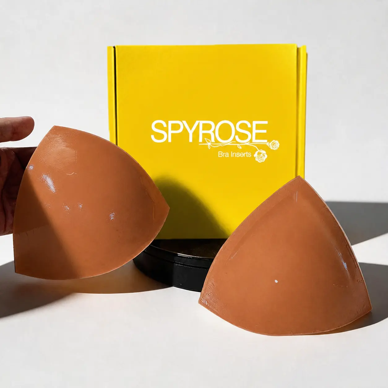 SPYROSE Women's Invisible Self-Adhesive Silicone Bra Inserts & Padding - Backless Sticky Shape-Holding Cups, Big-Bust Support, Shapewear That Doesn't Show for Easy Outfit Upgrades