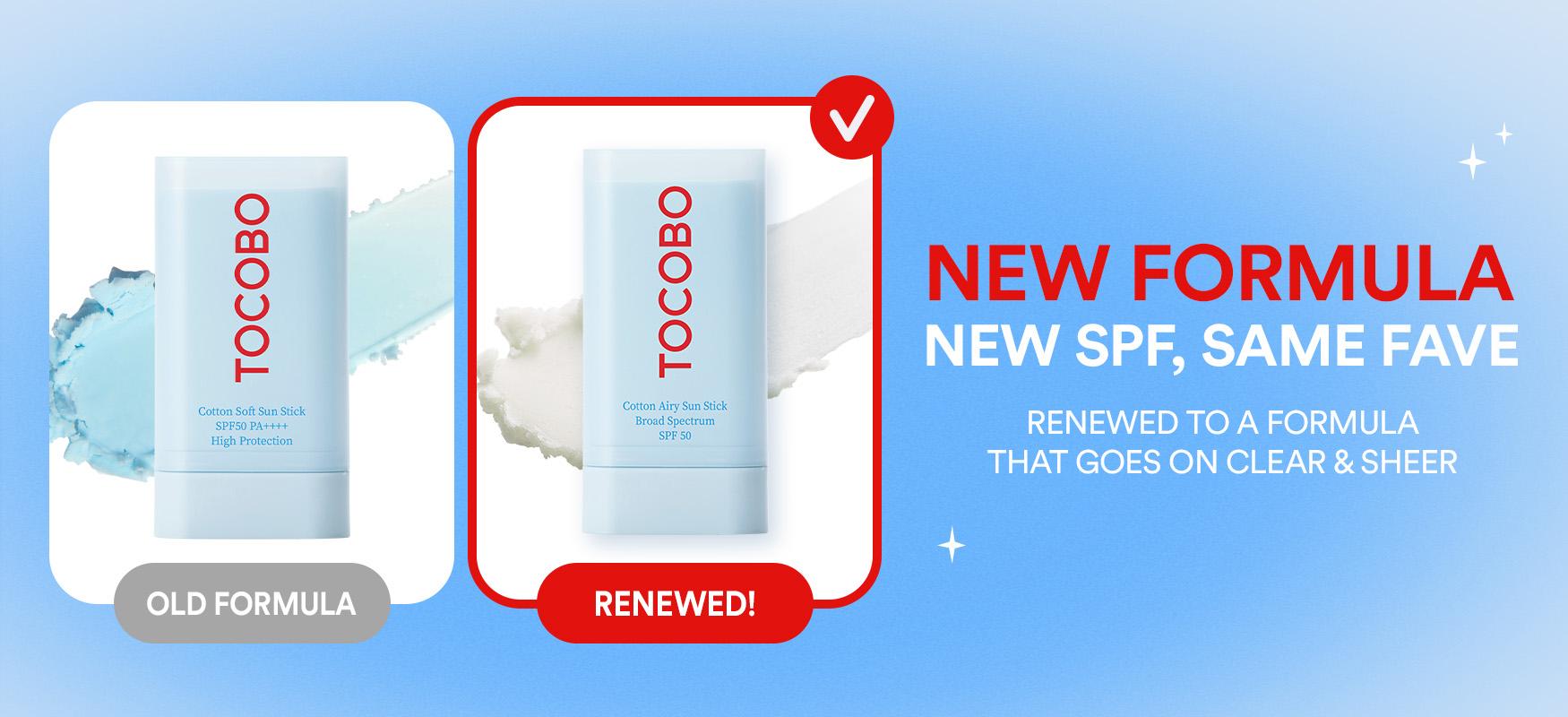 [TOCOBO Official] 2 PACK Cotton Airy Sun Stick Broad Spectrum SPF50 | Non-Sticky Matte Finish Sun Protection for Face and Body Facial Lightweight Sunscreen Oil Control 	Protector solar en barra FPS 50