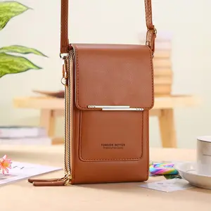 2026 Trendy Minimalist Elegant Women's Touchscreen Crossbody Phone Wallet - Multi-Card Slots & Coin Pouch| Adjustable Strap Water-Resistant| Shopping/Travel Multiple Colors Must-Have