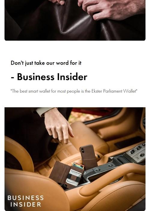 Ekster Wallet - Plain Design with RFID Protection & Quick Access - Holds 1-12 Cards & Bills - Environmentally Certified Leather