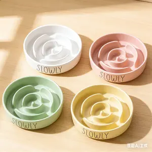 Pet Slow Feeding Bowl Slow Feeder Bowl Drinking Water Bowl Pet Slow Feeding Bowl Slow Feeder Bowl Drinking Water Bowl