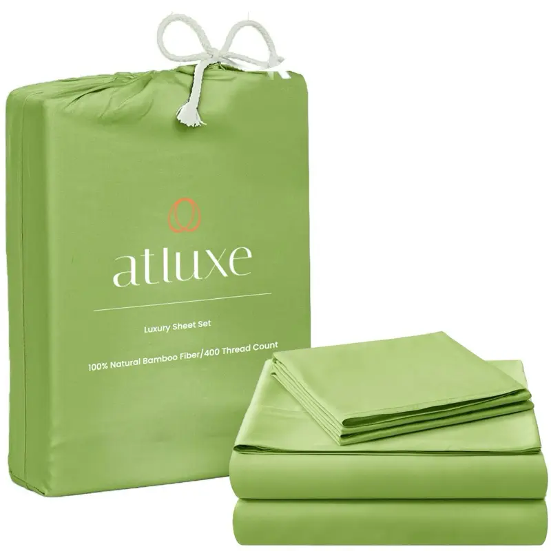 Atluxe Premium Bamboo Sheet Set: Sage Green