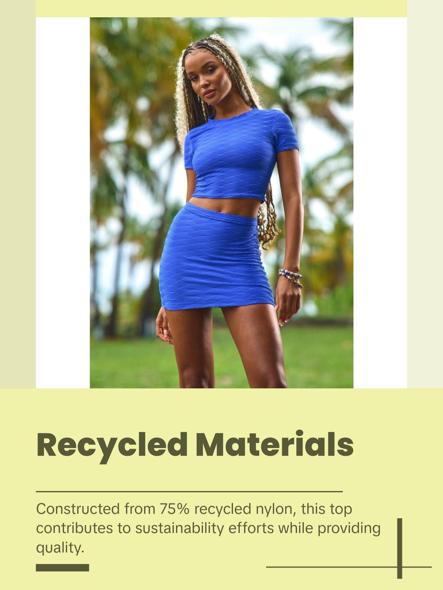 Redondo Crop Top - Cobalt