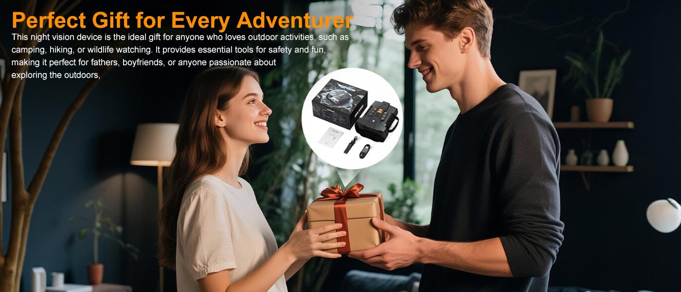 MINENER 4.5" Night Vision Goggles 4K Binoculars with 32GB SD Card 10X Digital Zoom 5000mAh Battery 7 Levels Infrared for Wildlife Observation Hunting Camping NiteHawk Men Gifts