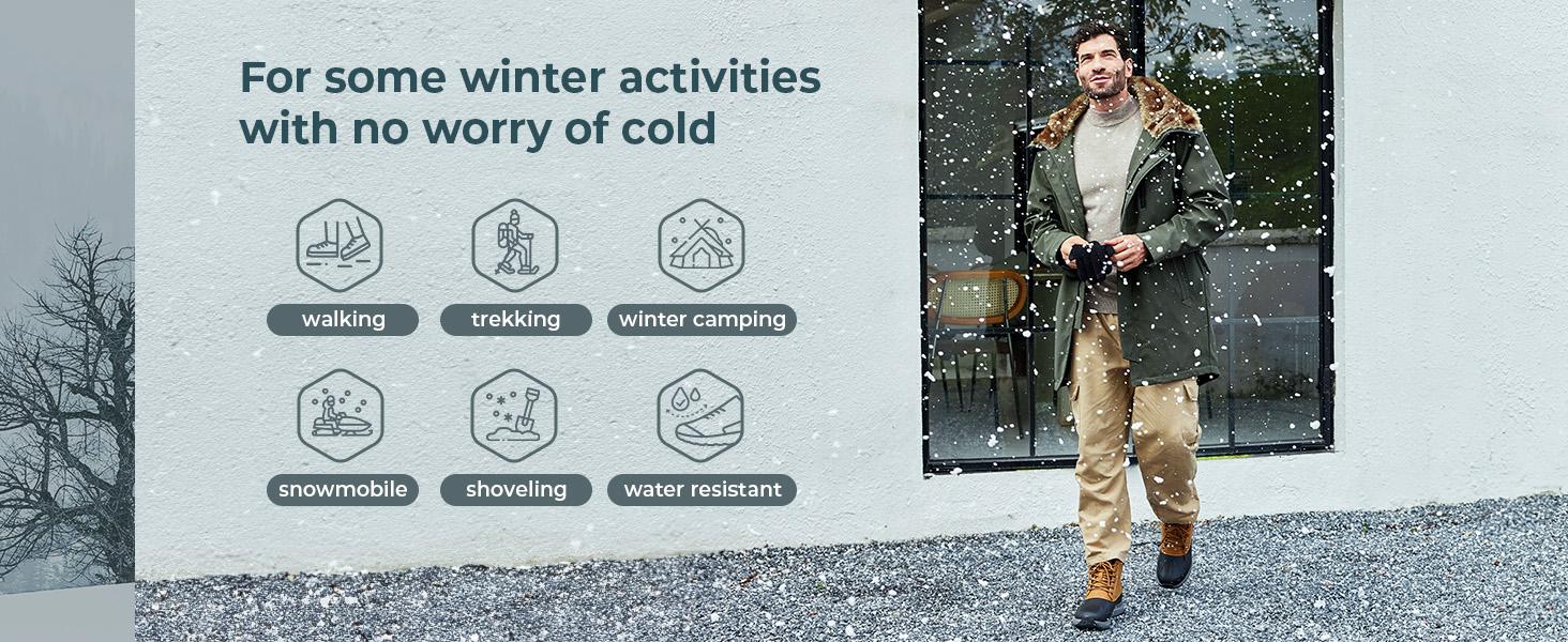 FitVille Men's Wide CozyCore Winter Boots V10, Thermal-Reflective Lining, Adjustable Straps, Slip Resistant, All-Day Comfort Walking Shoe, Roomy Toe Box, High Rebound EVA Foam, Closed Decor Style SpringStatements