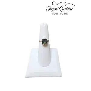 Abalone & 925 Sterling Silver Ring Size 6