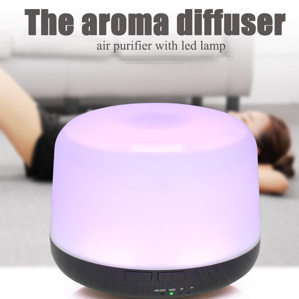 500ml Ultrasonic Essential Oil Diffuser, Aromatherapy Humidifier, Quiet Mist Vaporizer, Remote, Black